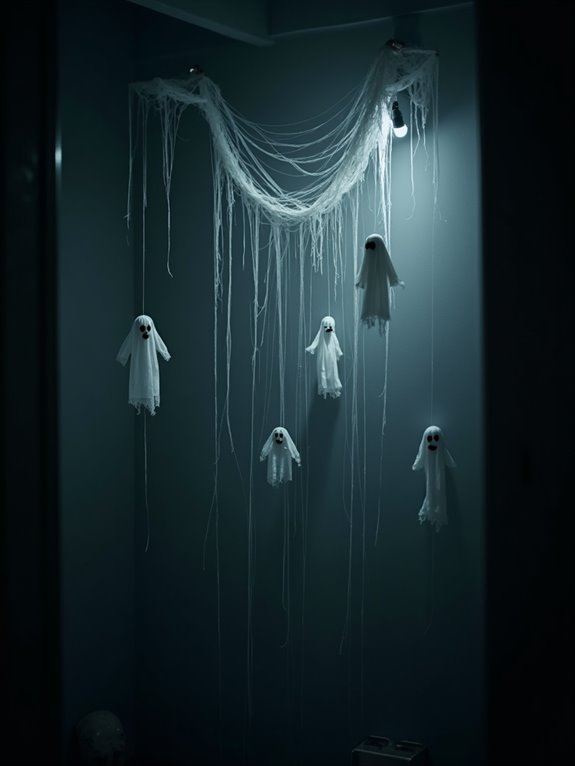 hanging ghosts enhance ambiance