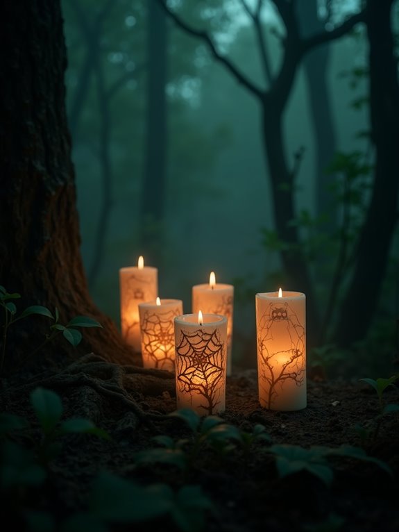 haunted forest candle ambiance