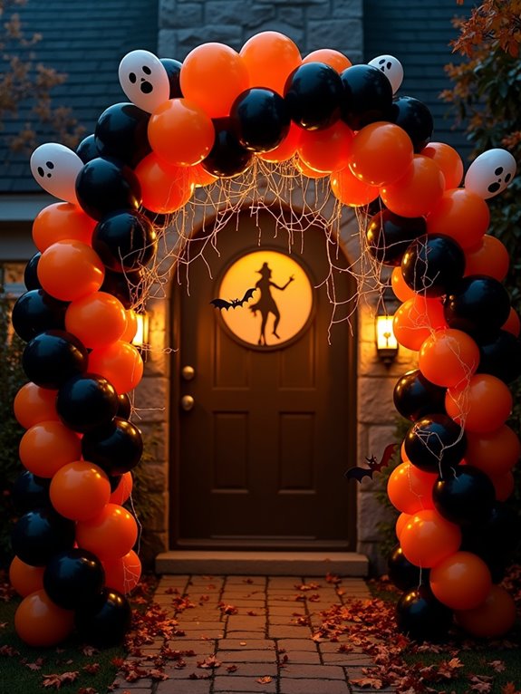 haunted house balloon decor