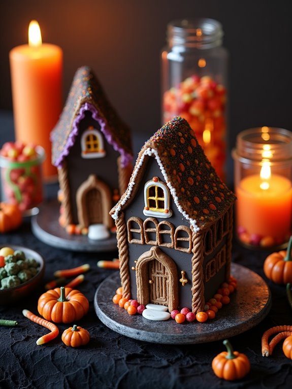 haunted house cookie assembly