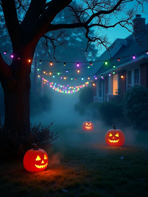 haunted house string lights