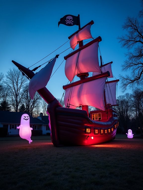 haunted pirate ship decoration