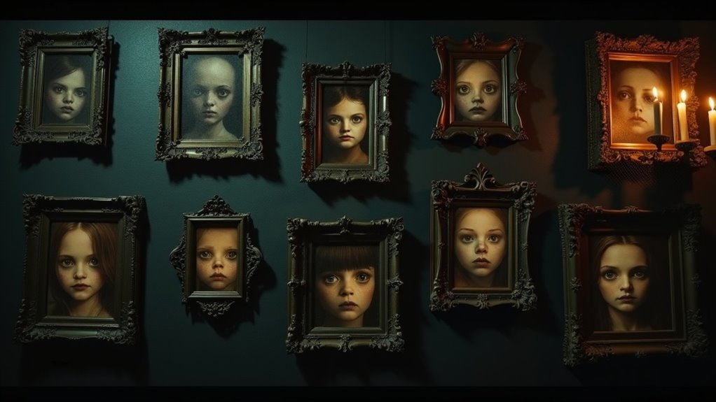 haunted portraits with spooky watchfulness