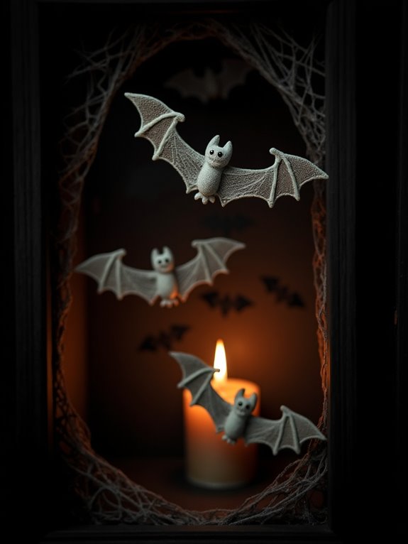 haunting bats enhance decor