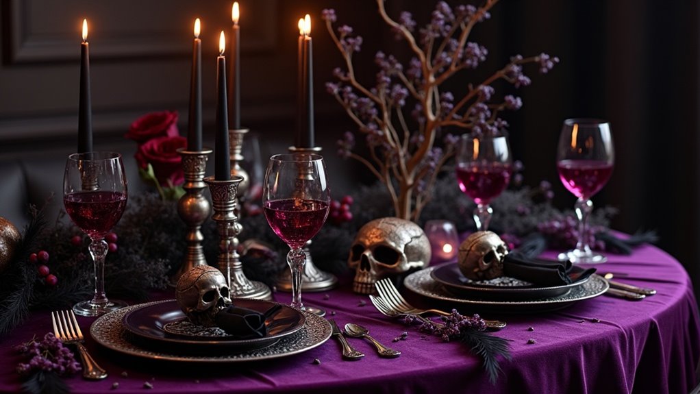 haunting gothic candle arrangements