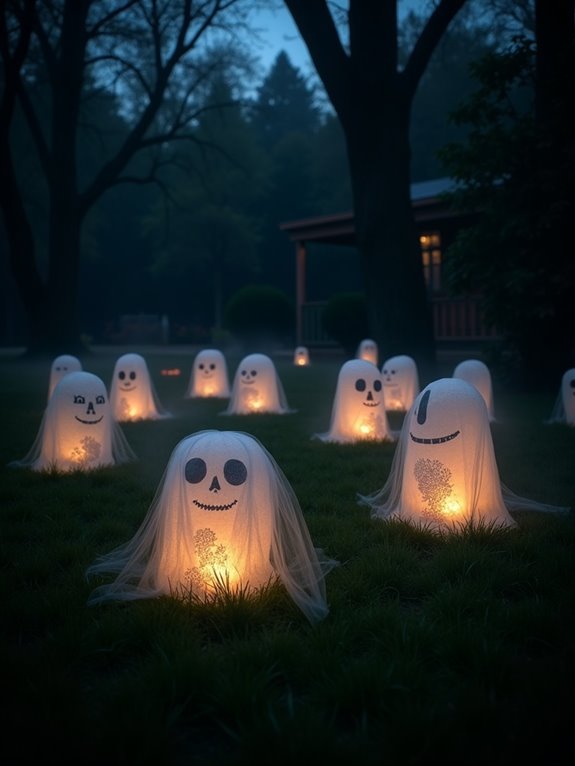 haunting outdoor lantern displays
