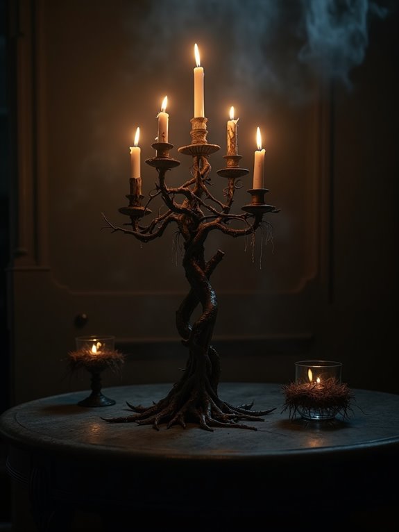 haunting shadow candle centerpiece