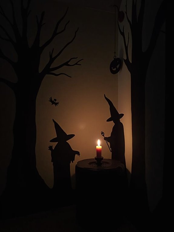 haunting silhouette wall decorations