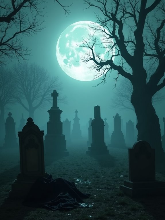 haunting whispers in graveyard