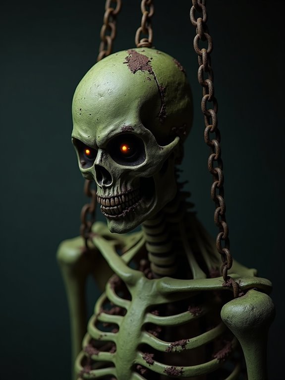 haunting zombie skeleton chains