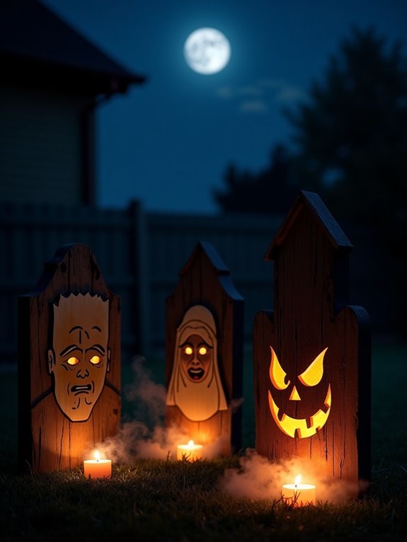 horror themed lantern design elements
