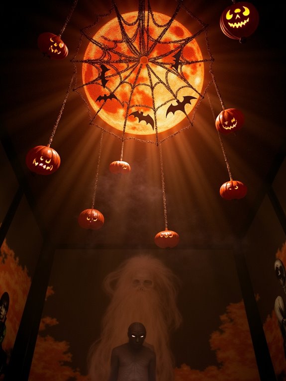 immersive halloween ceiling murals