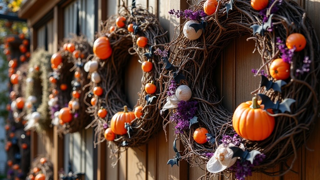 impressive diy halloween wreaths