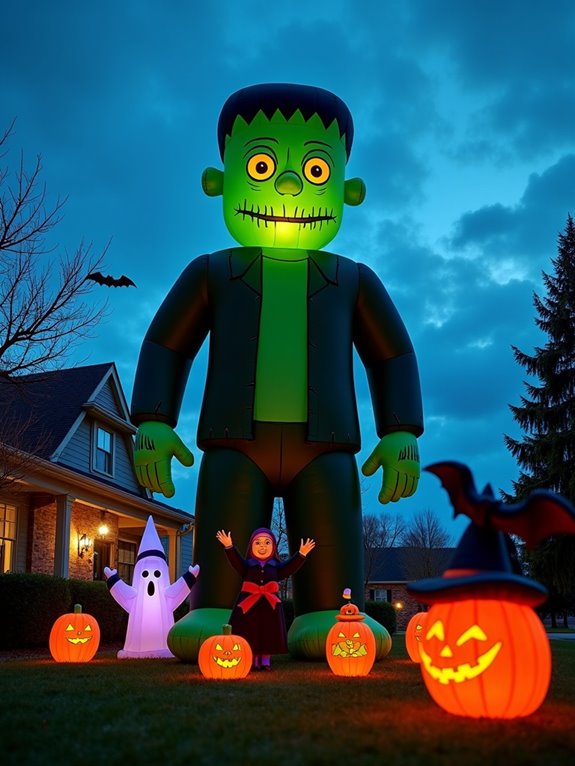 inflatable frankenstein halloween decoration