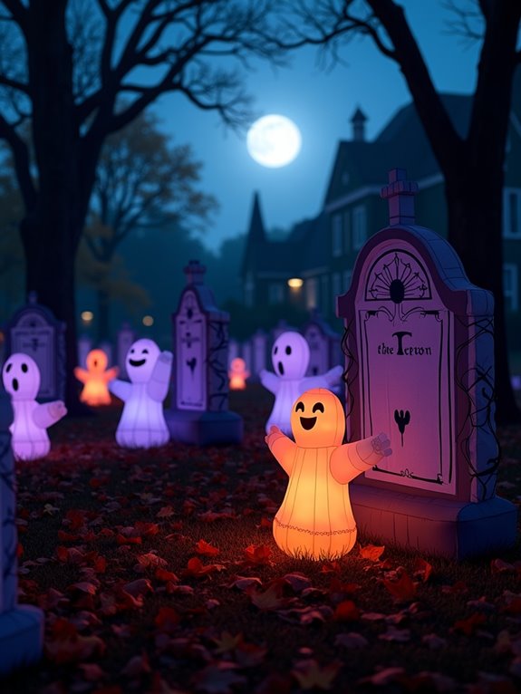 inflatable graveyard decorations available