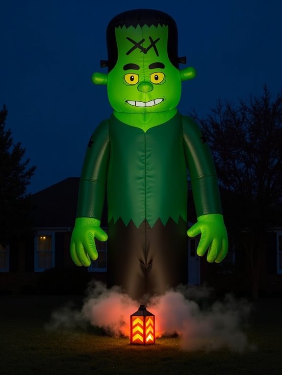 inflatable halloween decor monster