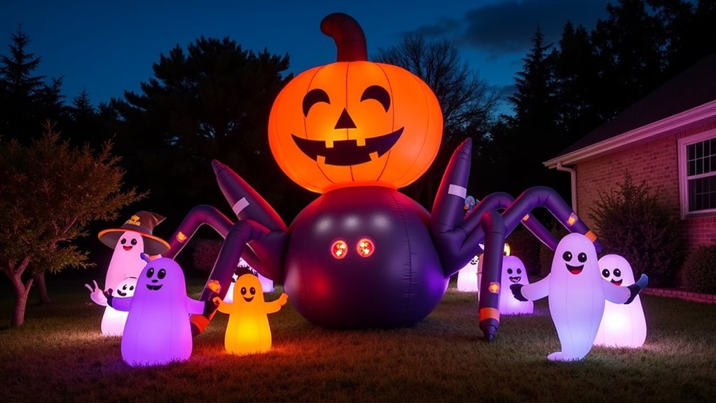 inflatable halloween decorations list