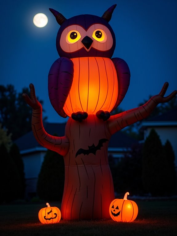 inflatable owl tree decoration