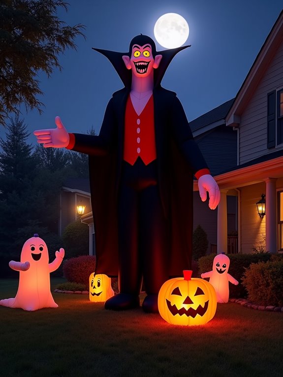 inflatable vampire yard decoration