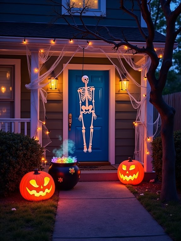 interactive halloween porch fun
