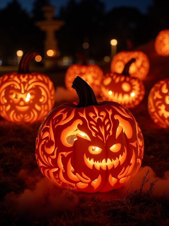 led pumpkin art transformation