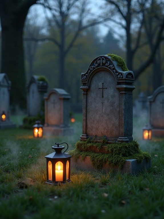 lightweight realistic halloween tombstones