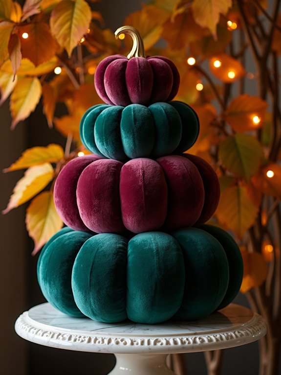 luxe velvet autumn decor