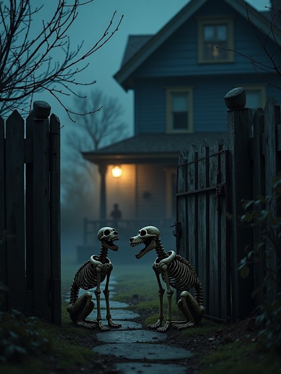 macabre skeleton pet collection