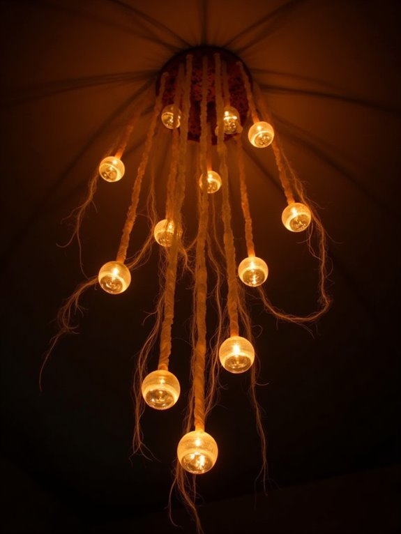 magical floating candle ambiance