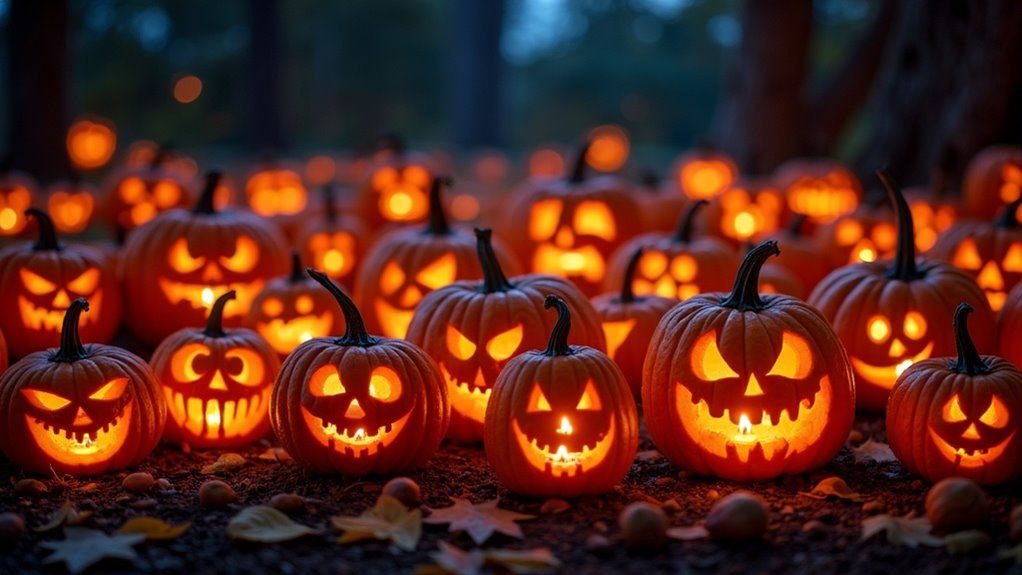 magical glowing pumpkin decorations