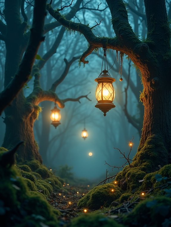 magical illuminated forest adventure