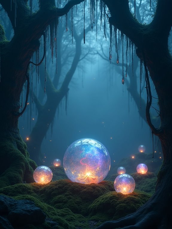 mesmerizing crystal ball displays