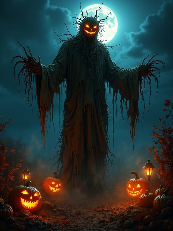 monstrous scarecrow garden guardian