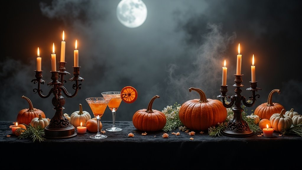 moonlit enchanting dinner setting
