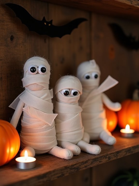 mummy shelf decor ideas