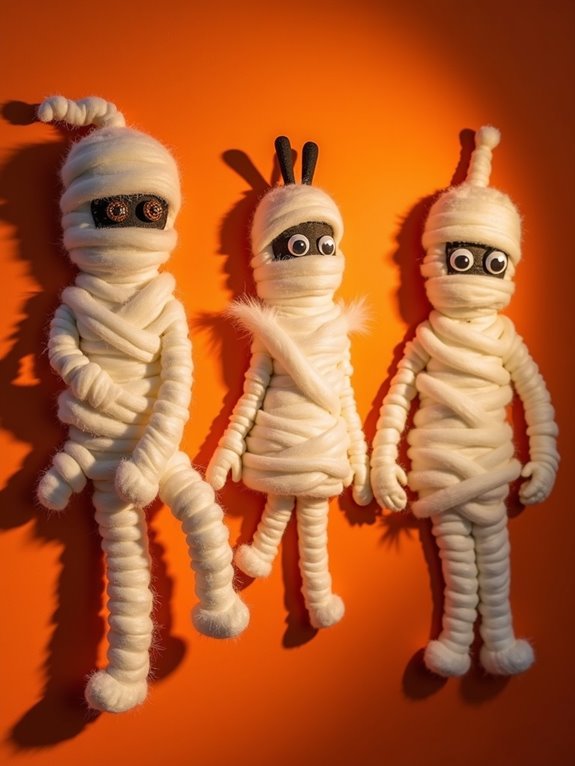 mummy themed halloween wall decor