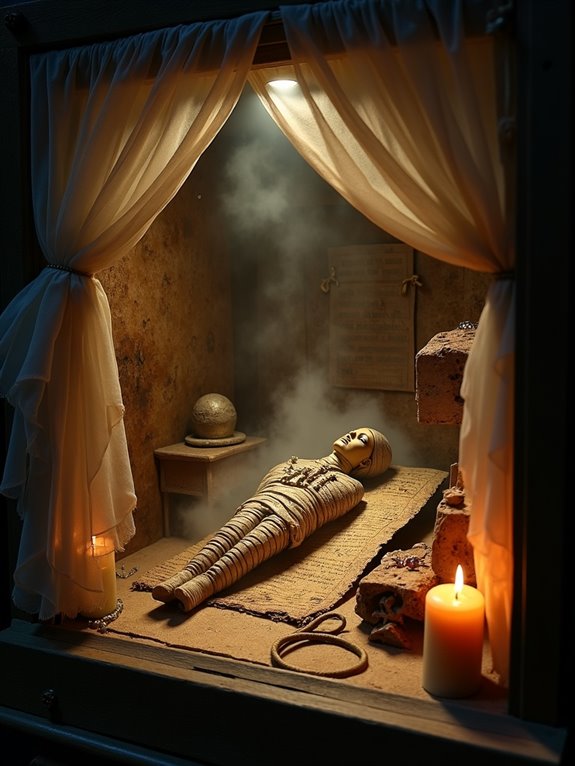 mummy tomb halloween display