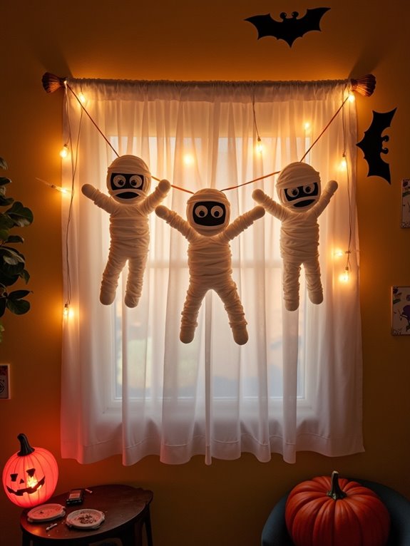 mummy wrap halloween banner