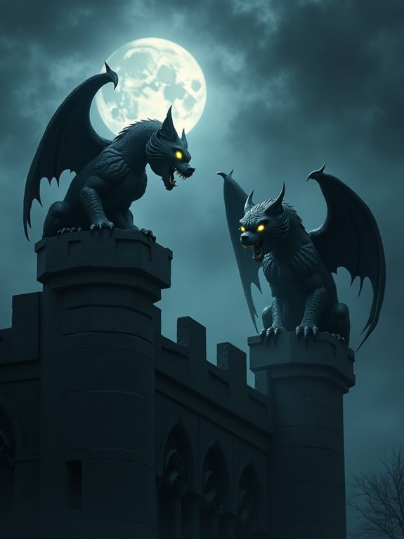 mythical stone guardian sentinel