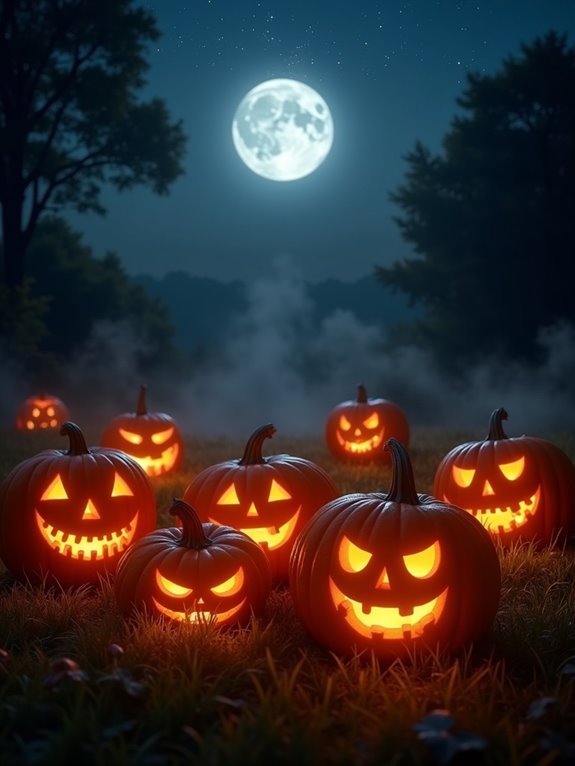 nostalgic glowing pumpkin artistry
