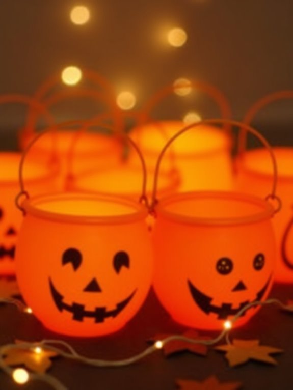 nostalgic halloween pumpkin buckets