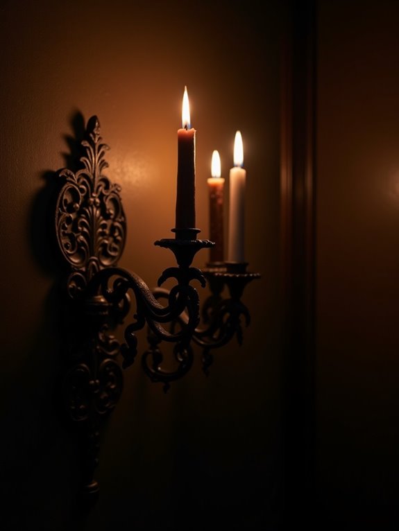 opulent gothic candlelight sconces