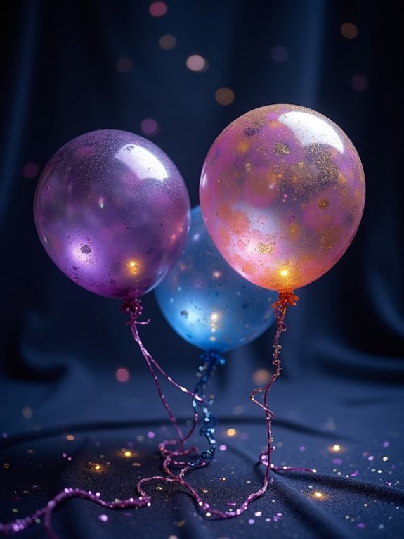 painted balloon crystal ball