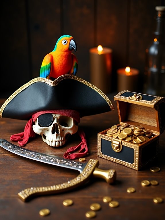 pirate themed halloween photo fun