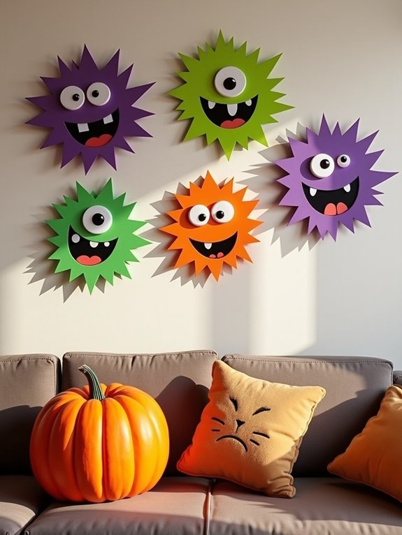 playful friendly monster decor