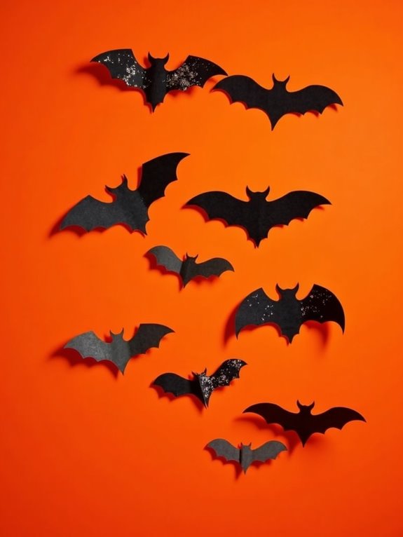 playful halloween bat decorations