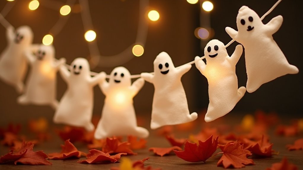 playful halloween ghost garlands