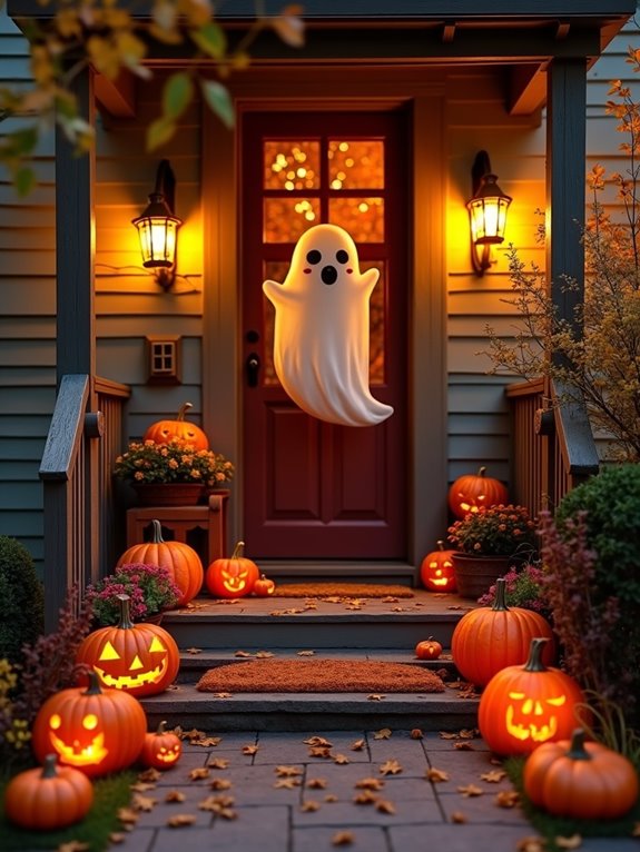 playful halloween welcome mat