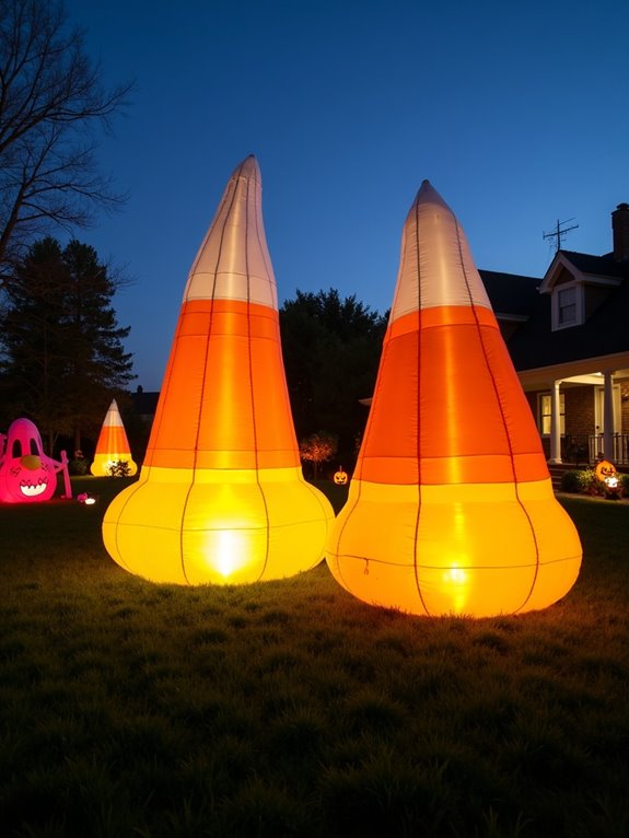 playful oversized halloween decoration