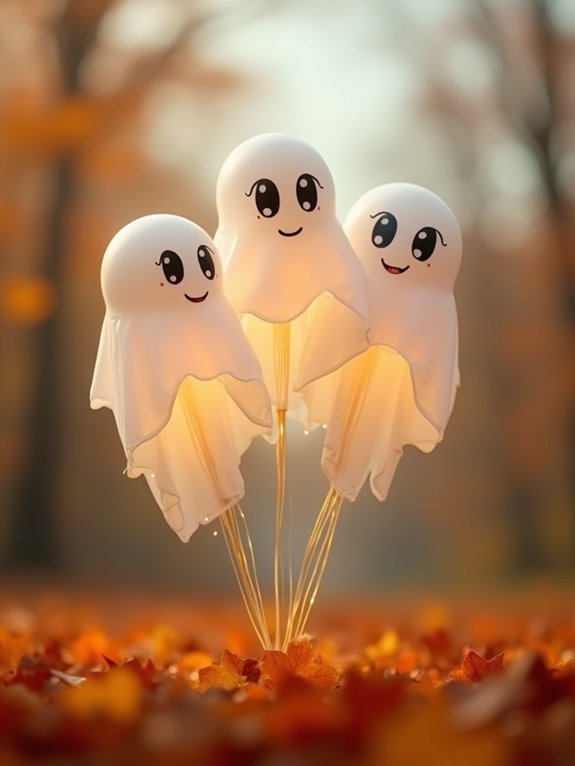 playful spooky balloon decor